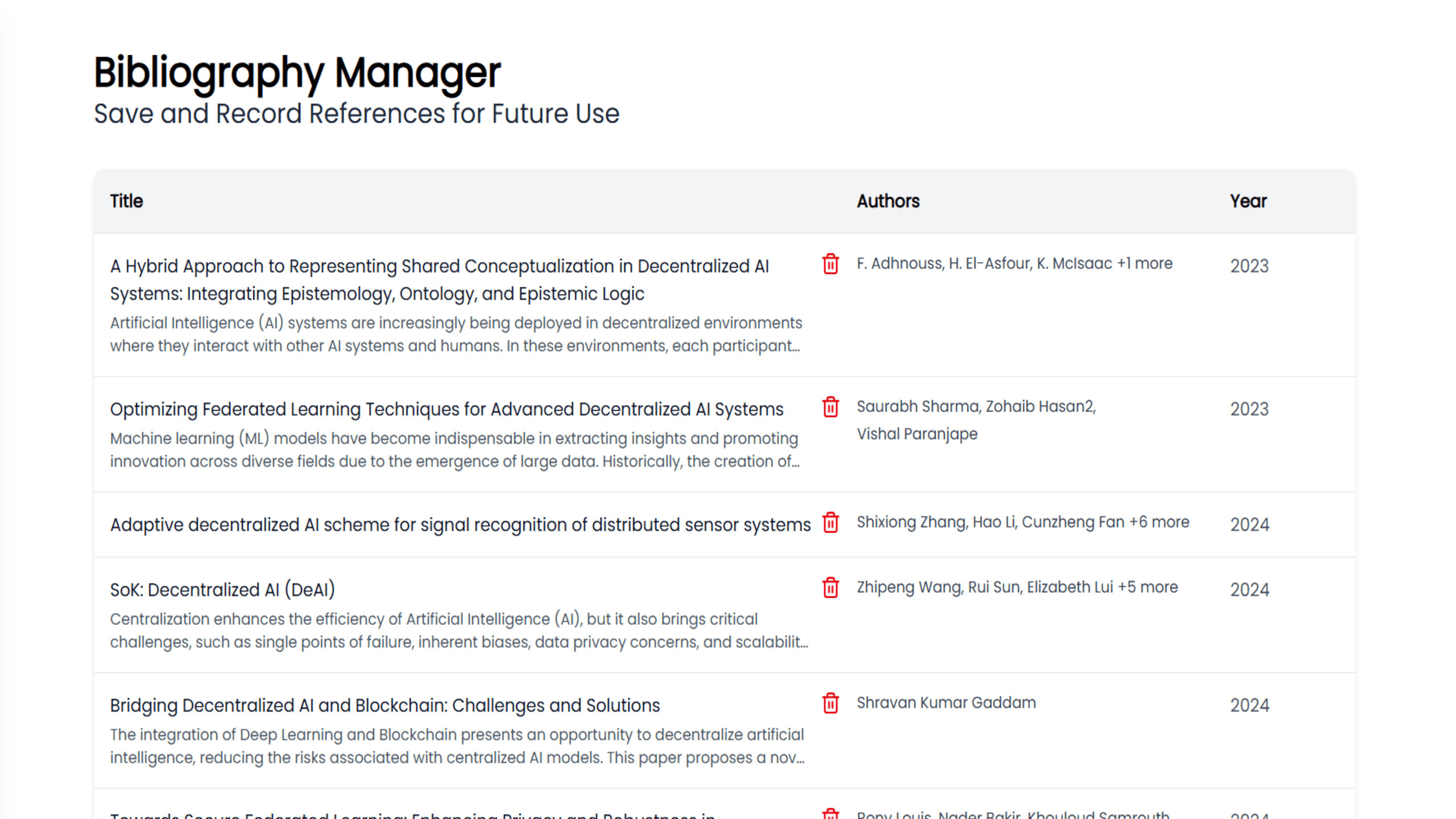 Citation Management